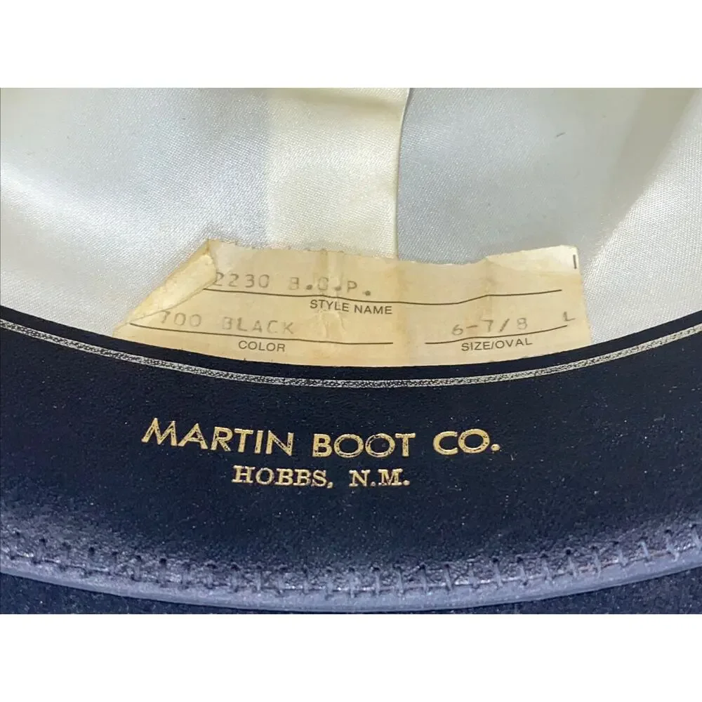 Vintage‎ John B Stetson 4X Beaver 6-7/8 XXXX Cowboy Hat Felt USA In Original Box